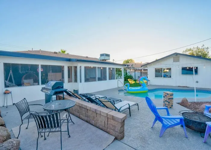 Dom wakacyjny Oak - Boho Oasis Getaway-pool-hottub-zenroom Scottsdale