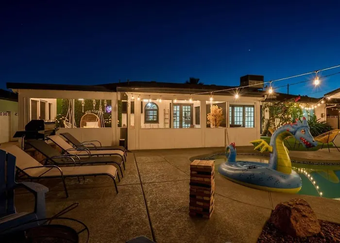 Dom wakacyjny Oak - Boho Oasis Getaway-pool-hottub-zenroom *