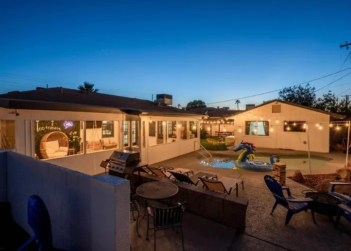 Oak - Boho Oasis Getaway-pool-hottub-zenroom